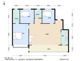 蜀道宽境3室2厅2卫建面117.0㎡