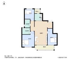 西璟天玺3室2厅2卫建面109.0㎡