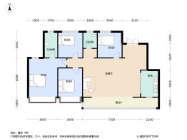 蜀道宽境4室2厅2卫建面143.0㎡