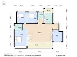 人居沁川林语4室2厅2卫建面131.0㎡
