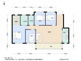 国贸蓉上4室2厅2卫建面143.0㎡
