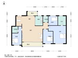 国贸人居海上蓉屿4室3厅3卫建面173.0㎡
