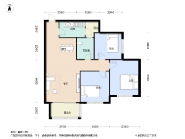 诚卓和悦府3室2厅1卫建面101.35㎡