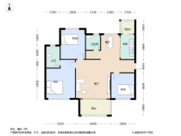 诚卓和悦府3室2厅2卫建面105.73㎡