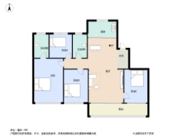 和萃揽悦园4室2厅2卫建面139.0㎡