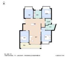 新湖金色池塘4室2厅2卫建面128.0㎡