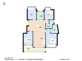 新湖金色池塘4室2厅2卫建面123.0㎡