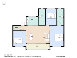 中海·姑苏第3室2厅2卫建面130.0㎡