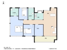 保利德胜天汇4室2厅2卫建面109.0㎡