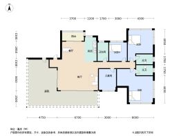 骏景湾品悦3室2厅1厨3卫建面162.0㎡