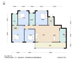 银河玺悦和鸣4室2厅1厨2卫建面142.0㎡