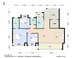 宽窄学府3室2厅1厨2卫建面115.0㎡