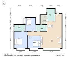 经开发展东安首府3室2厅1厨2卫建面126.0㎡