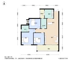 人居锦润峰荟3室2厅1厨2卫建面114.0㎡