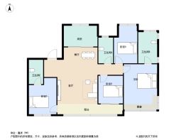 绿城瑞马润百合4室2厅1厨3卫建面167.0㎡