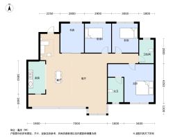 龙湖观辰4室2厅1厨2卫建面126.0㎡