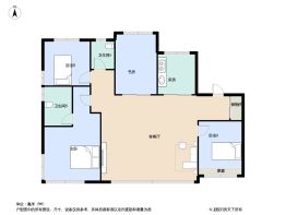 绿城瑞马润百合4室2厅1厨2卫建面143.0㎡