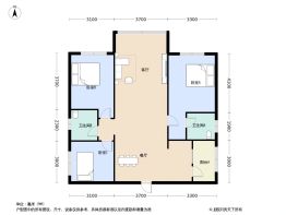 和裕璟澜府3室2厅1厨2卫建面103.0㎡