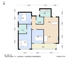 西璟天骄3室2厅1厨2卫建面89.0㎡