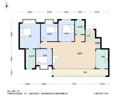 高投璞玉锦萃4室2厅2卫建面143.0㎡