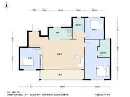 龙湖天玺3室2厅1厨2卫建面109.0㎡