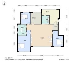 湔投青云瑞府4室2厅1厨2卫建面131.0㎡