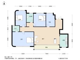 云栖璞璟4室2厅1厨2卫建面134.0㎡
