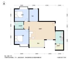 德桦御湖和境3室2厅1厨1卫建面86.0㎡