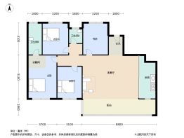 宇新华樾府4室2厅1厨2卫建面127.0㎡