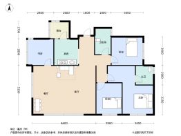 经开发展龙湖天琅4室2厅2卫建面113.0㎡