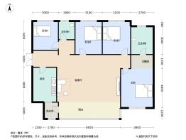 招商时代公园天澜境B区4室2厅1厨2卫建面162.0㎡