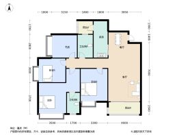 天投滨湖璟园4室2厅1厨2卫建面131.0㎡