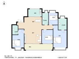 金基瞻月府4室2厅1厨3卫建面172.0㎡