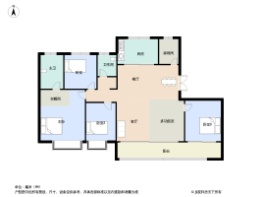 北京城房·滨江明月府4室2厅1厨2卫建面185.0㎡
